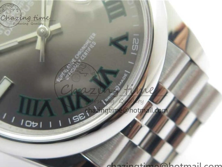 Dial SS Best Roman Jubilee DateJust Edition 126200 1:1 Gray BP Maker 36 Bracelet on 0201